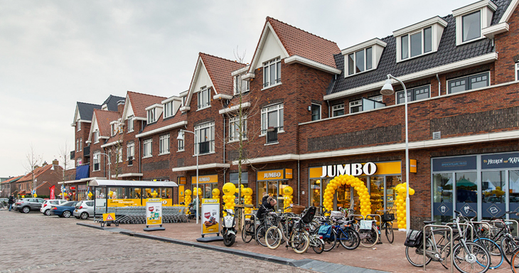 Supermarkt & enkele dagwinkels in Oegstgeest